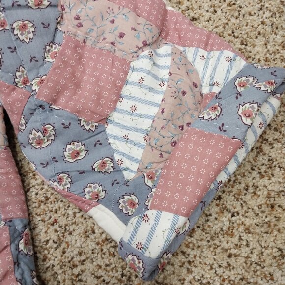 3335 Size XL/1X Pink and Blue Quilted Bog Coat - Picture 2 of 8